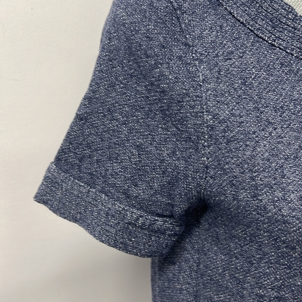 Short sleeve knit top that looks like denim from a distance, but very soft - Picture 3 of 6